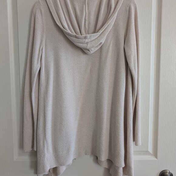 Barefoot Dreams Cozy Chic Ultra Lite Seashore Cardigan with Hood Sz Small NWOT - Picture 2 of 10